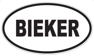 BIEKER - Oval Magnet