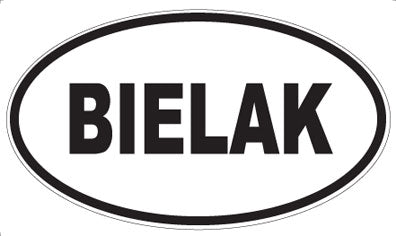 BIELAK - Oval Magnet