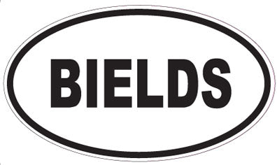 BIELDS - Oval Sticker