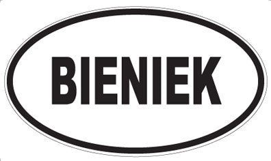 BIENIEK - Oval Magnet