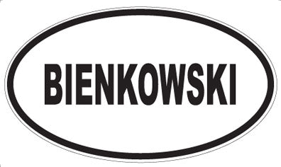 BIENKOWSKI - Oval Magnet