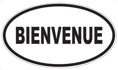 BIENVENUE - Oval Magnet