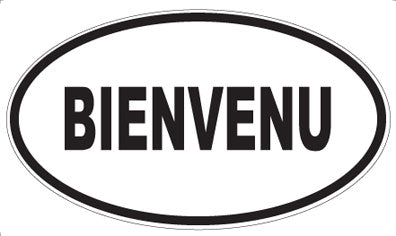 BIENVENU - Oval Magnet