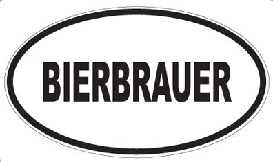 BIERBRAUER - Oval Magnet