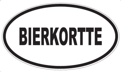 BIERKORTTE - Oval Magnet