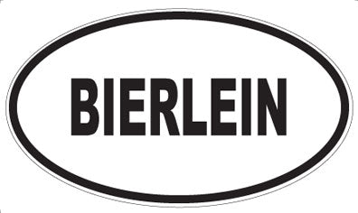 BIERLEIN - Oval Magnet