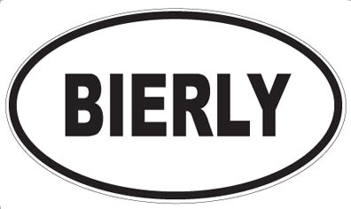 BIERLY - Oval Magnet