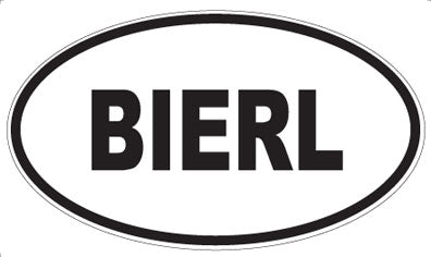 BIERL - Oval Magnet