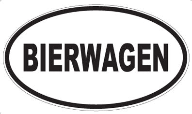 BIERWAGEN - Oval Magnet