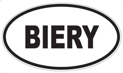 BIERY - Oval Magnet