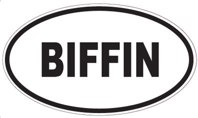 BIFFIN - Oval Sticker