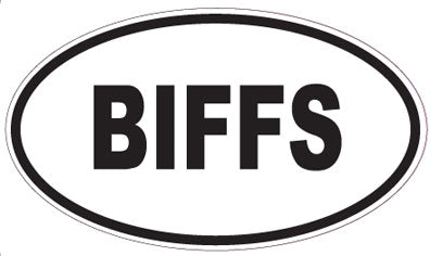 BIFFS - Oval Sticker