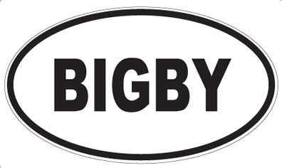 BIGBY - Oval Magnet