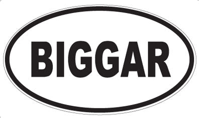 BIGGAR - Oval Magnet