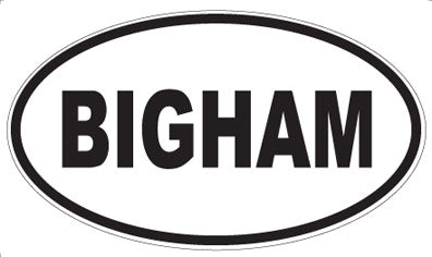 BIGHAM - Oval Magnet
