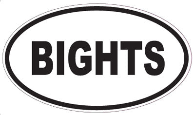 BIGHTS - Oval Sticker