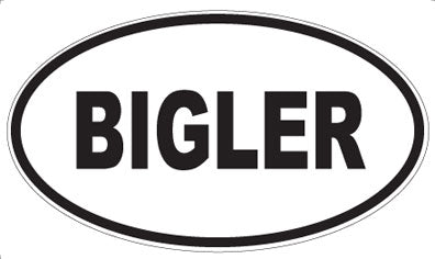 BIGLER - Oval Magnet