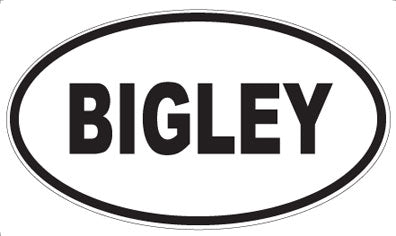 BIGLEY - Oval Magnet
