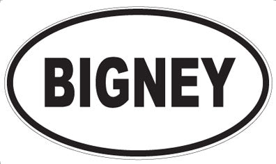BIGNEY - Oval Magnet