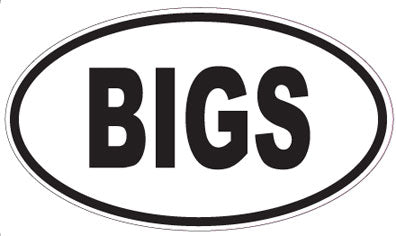 BIGS - Oval Sticker
