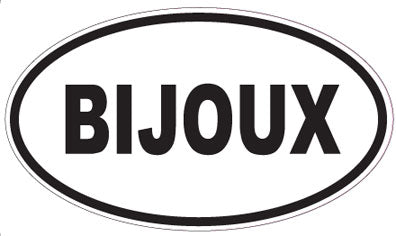 BIJOUX - Oval Sticker
