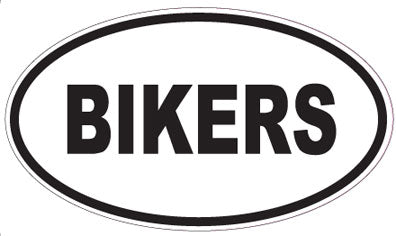 BIKERS - Oval Sticker
