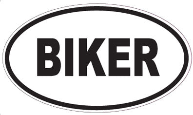 BIKER - Oval Magnet