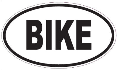 BIKE - Oval Sticker