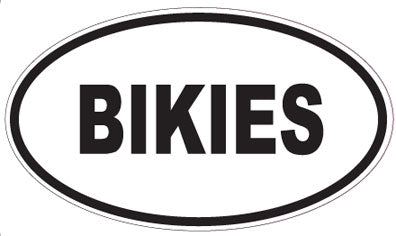 BIKIES - Oval Sticker