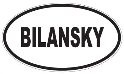 BILANSKY - Oval Magnet