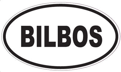 BILBOS - Oval Sticker