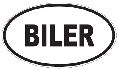 BILER - Oval Magnet