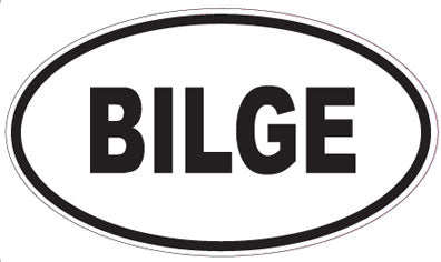 BILGE - Oval Sticker