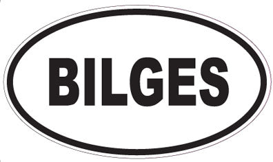 BILGES - Oval Sticker