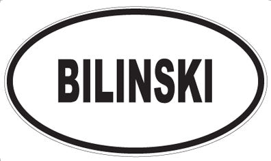 BILINSKI - Oval Magnet