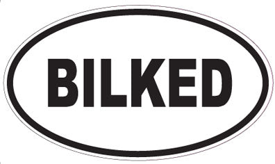 BILKED - Oval Sticker