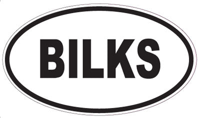 BILKS - Oval Sticker