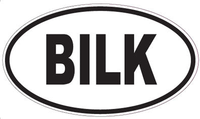 BILK - Oval Sticker