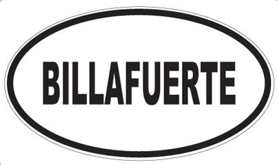BILLAFUERTE - Oval Magnet