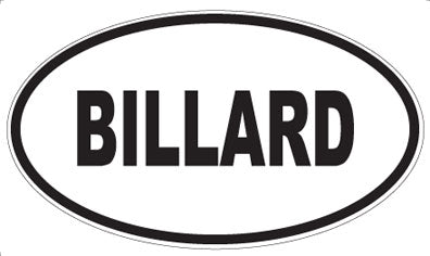 BILLARD - Oval Magnet