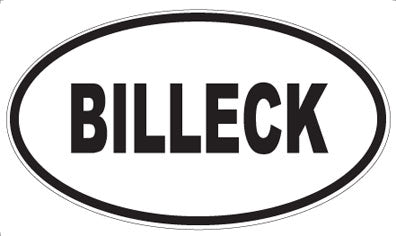 BILLECK - Oval Magnet