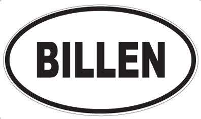 BILLEN - Oval Magnet