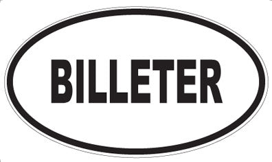 BILLETER - Oval Magnet