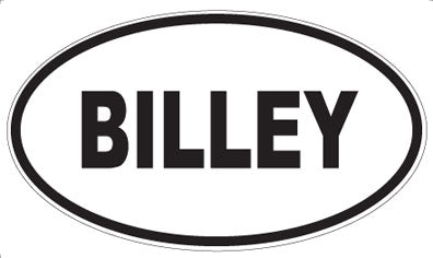 BILLEY - Oval Magnet