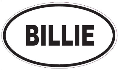 BILLIE - Oval Sticker