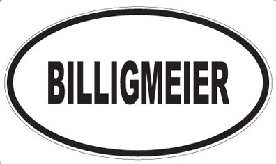 BILLIGMEIER - Oval Magnet