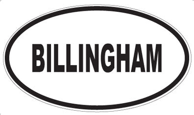 BILLINGHAM - Oval Magnet