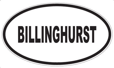 BILLINGHURST - Oval Magnet