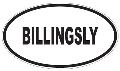 BILLINGSLY - Oval Magnet