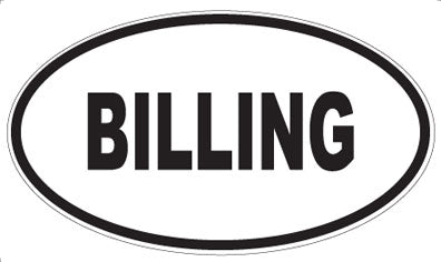 BILLING - Oval Magnet